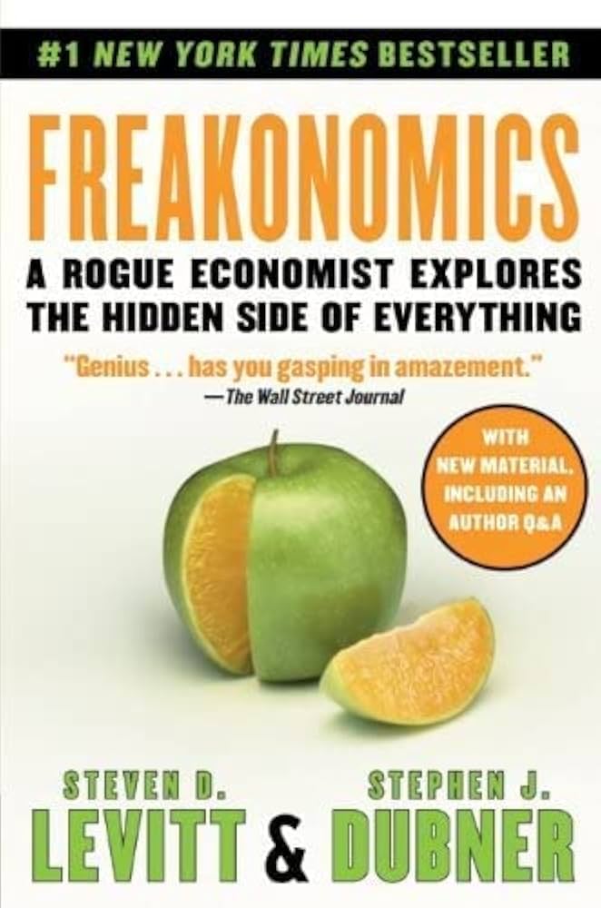 Cover of Freakonomics by Steven D. Levitt and Stephen J. Dubner